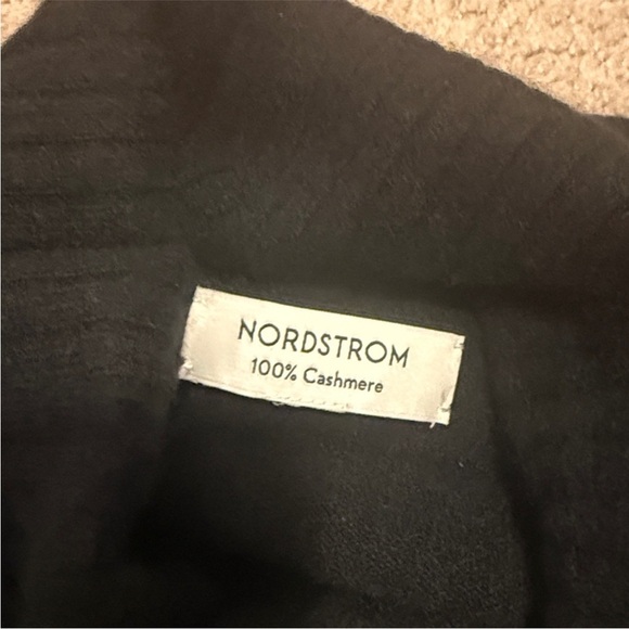 Nordstrom Men's Classic Black Turtleneck Sweater - Picture 6 of 6